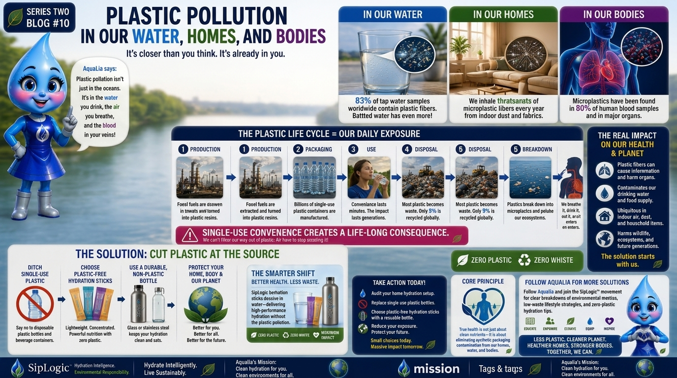 Plastic Pollution in Our Water, Homes, and Bodies Plastic Pollution in Our Water, Homes, and Bodies